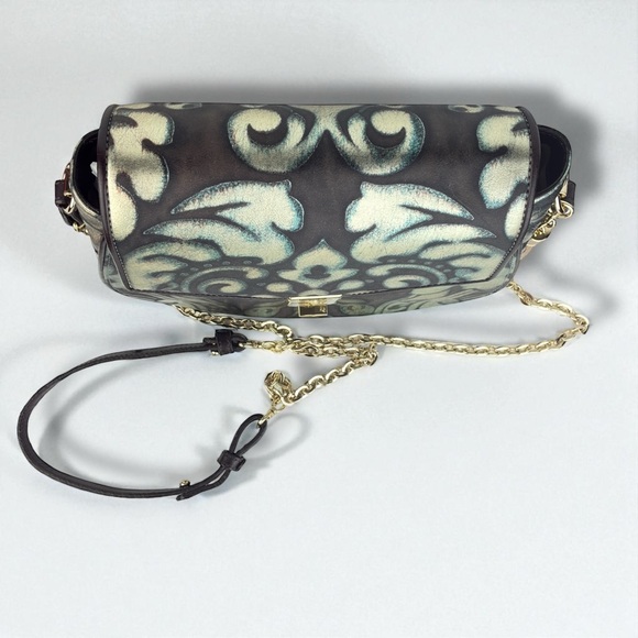 New Authentic Brahmin Lizzie Bronze Grazioso Crossbody Genuine Leather Bag - Picture 6 of 10